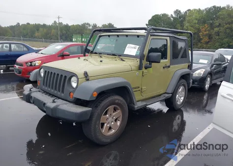 2013 Jeep Wrangler Sport из США, поврежденный, VIN 1C4AJWAGXDL609889